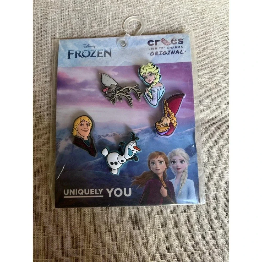 Crocs Jibbitz Charms Disney Frozen 5 Pack NEW